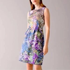 White House Black Market Watercolors Dress